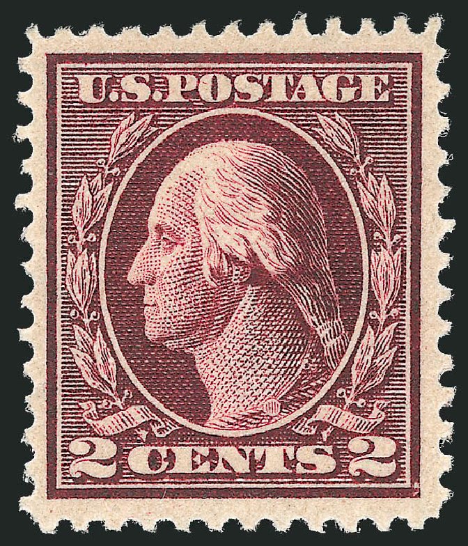 US Stamp Price Scott Catalog 406 - 1912 2c Washington Perf 12. Robert Siegel Auction Galleries, Dec 2010, Sale 1000, Lot 1222