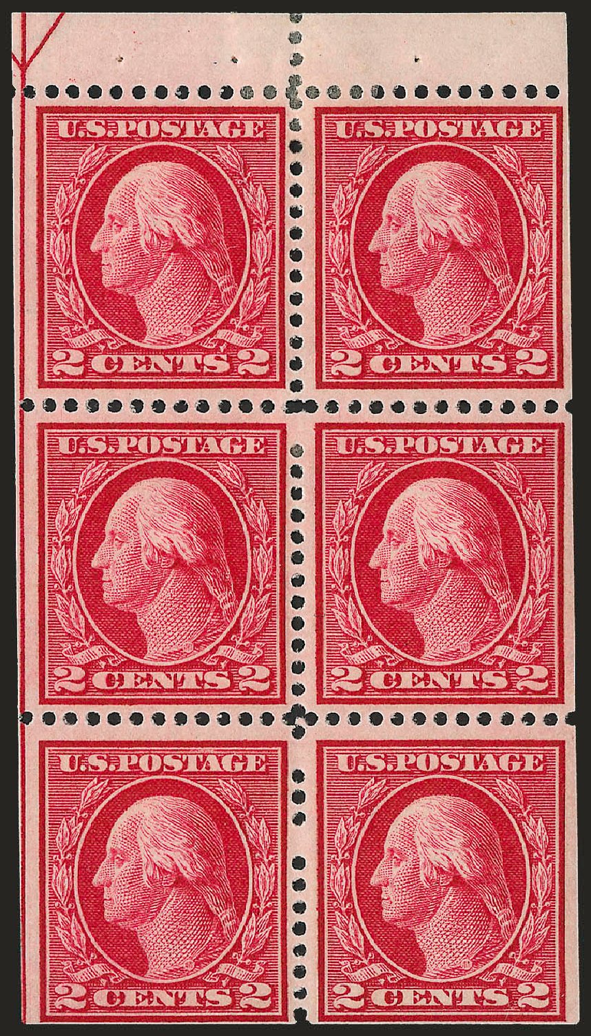 Values of US Stamps Scott Catalog 406 - 1912 2c Washington Perf 12. Robert Siegel Auction Galleries, Jun 2010, Sale 991, Lot 1212