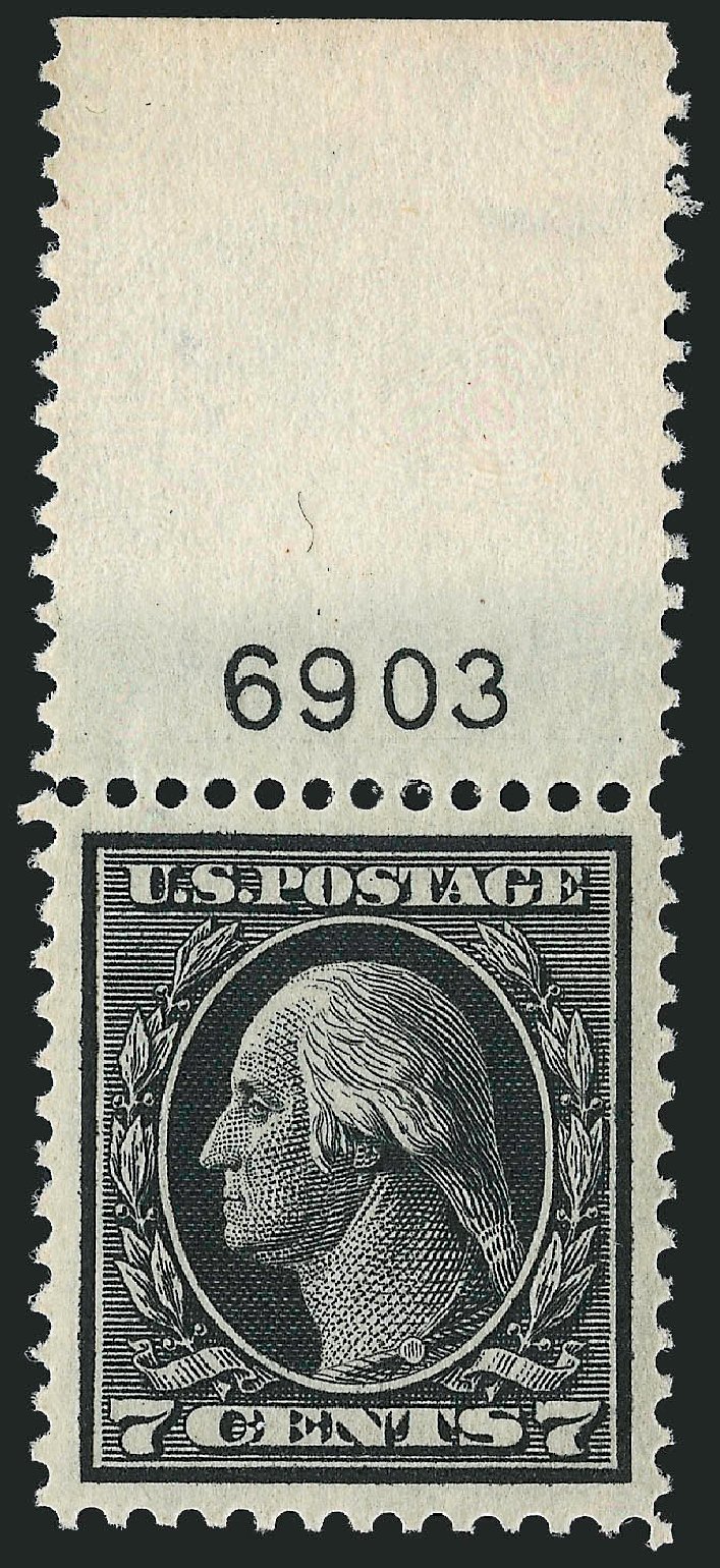 Cost of US Stamp Scott Cat. # 407: 1914 7c Washington Perf 12. Robert Siegel Auction Galleries, Sep 2009, Sale 968B, Lot 524