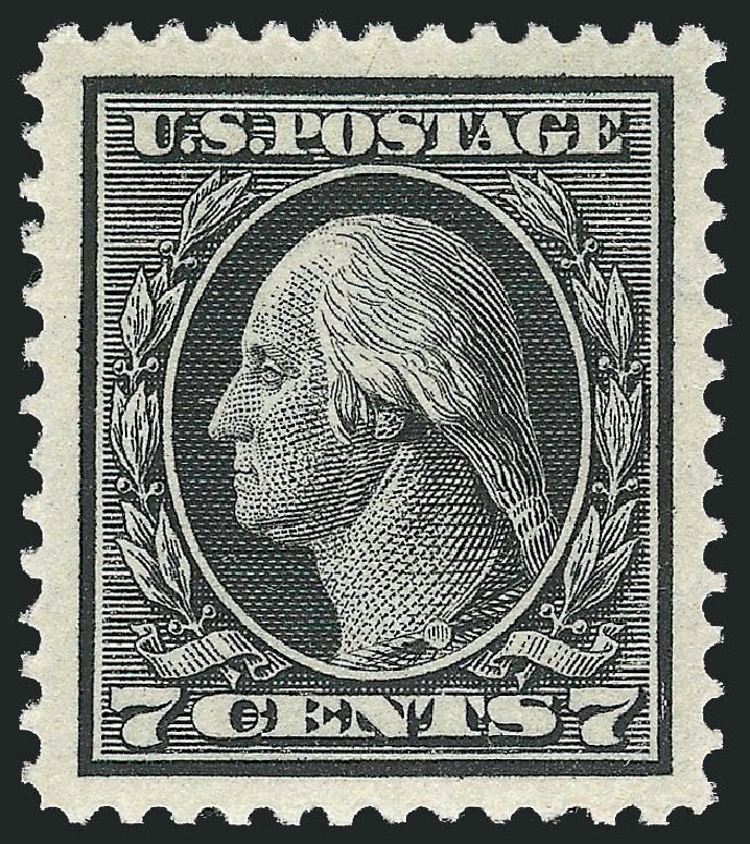 Costs of US Stamp Scott Catalogue 407 - 1914 7c Washington Perf 12. Robert Siegel Auction Galleries, Dec 2009, Sale 982, Lot 5795