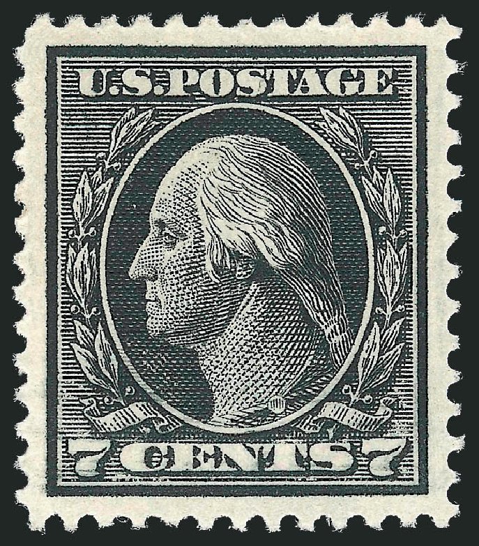 US Stamps Prices Scott Catalog # 407: 1914 7c Washington Perf 12. Robert Siegel Auction Galleries, Oct 2010, Sale 997, Lot 5982