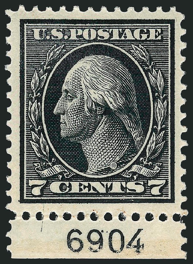 US Stamps Price Scott #407: 7c 1914 Washington Perf 12. Robert Siegel Auction Galleries, Dec 2009, Sale 982, Lot 5796