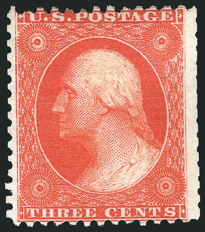 Values of US Stamps Scott Cat. 41: 1875 3c Washington Reprint. Robert Siegel Auction Galleries, Mar 2014, Sale 1067, Lot 997