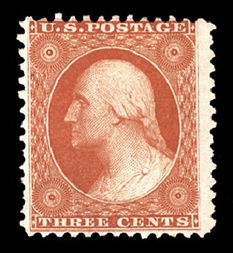 Cost of US Stamps Scott 41 - 1875 3c Washington Reprint. Cherrystone Auctions, Mar 2014, Sale 201403, Lot 9