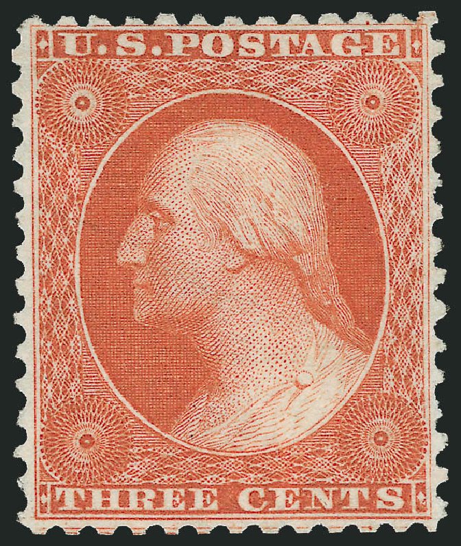 Value of US Stamps Scott Cat. 41: 3c 1875 Washington Reprint. Robert Siegel Auction Galleries, Dec 2013, Sale 1062, Lot 165