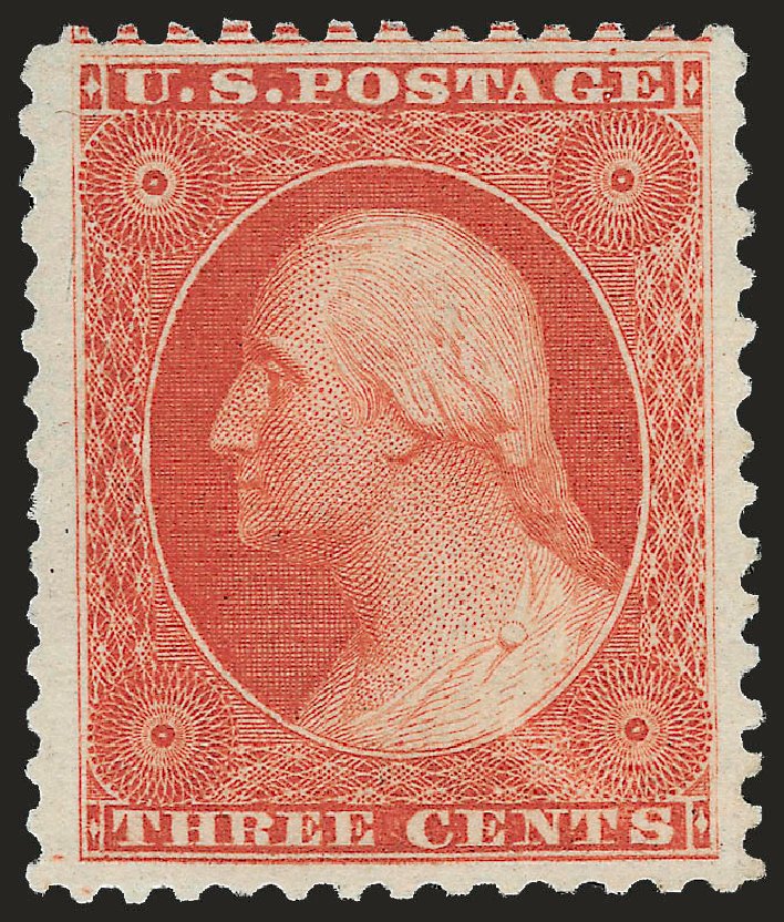 US Stamp Value Scott Catalog 41 - 3c 1875 Washington Reprint. Robert Siegel Auction Galleries, Jun 2009, Sale 973, Lot 62