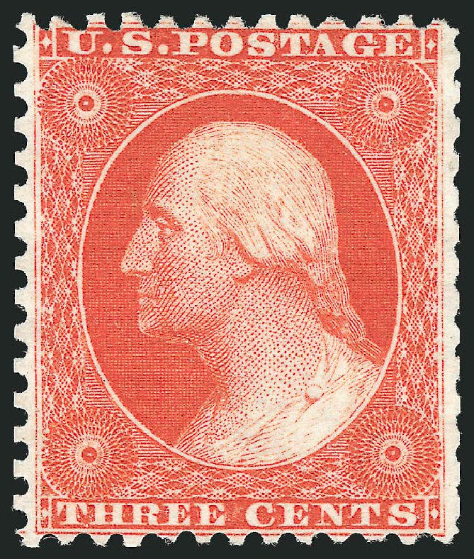 Values of US Stamps Scott Catalog 41 3c 1875 Washington Reprint