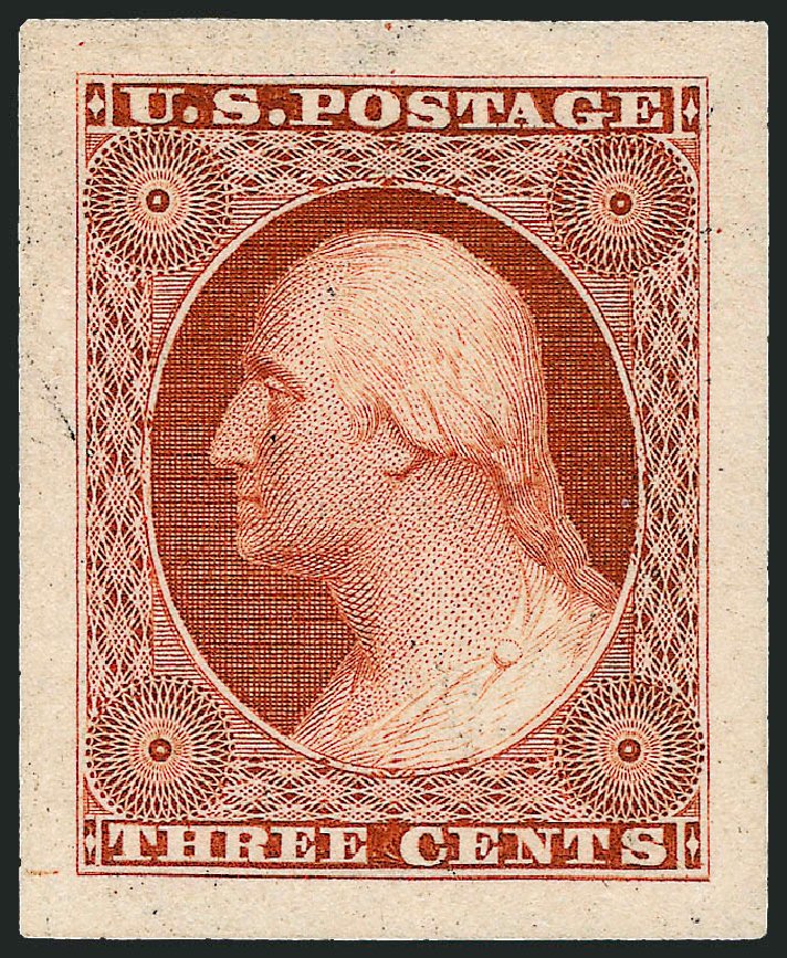 US Stamp Value Scott Catalogue # 41: 3c 1875 Washington Reprint. Robert Siegel Auction Galleries, Sep 2008, Sale 962, Lot 2016