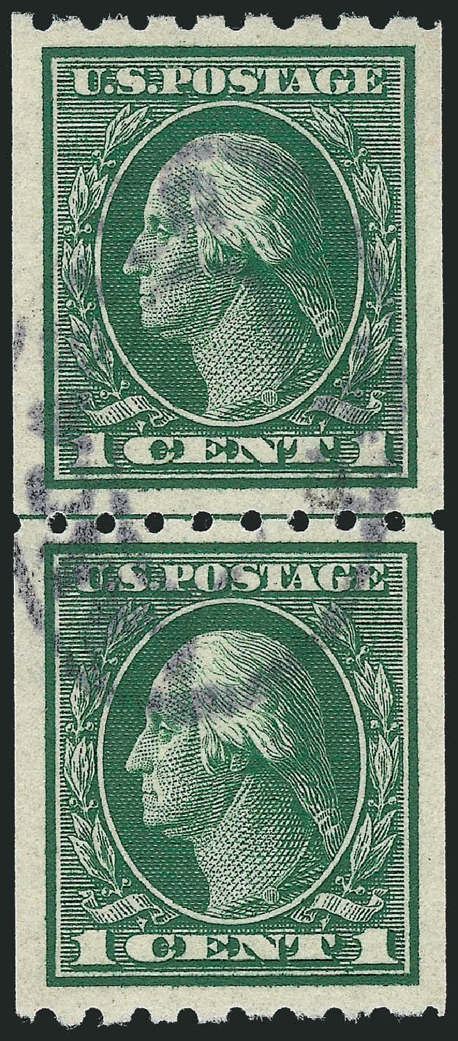 Price of US Stamps Scott Cat. # 410 - 1912 1c Washington Coil. Robert Siegel Auction Galleries, Dec 2012, Sale 1037, Lot 2046