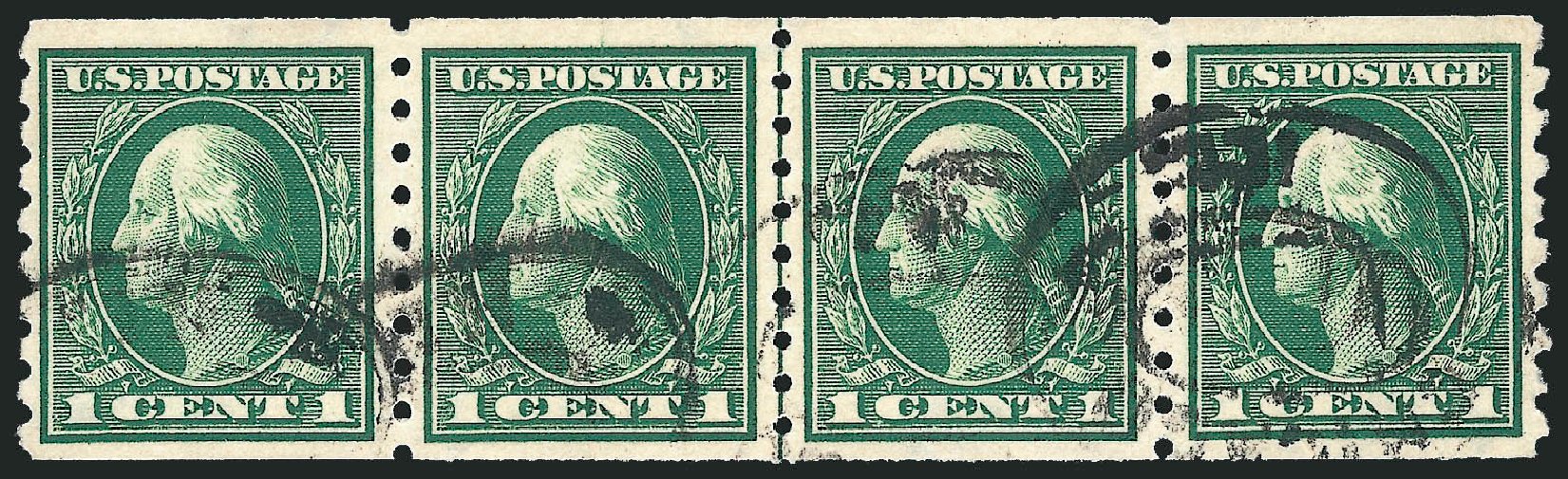 Prices of US Stamp Scott Catalog # 412 - 1c 1912 Washington Coil. Robert Siegel Auction Galleries, Dec 2012, Sale 1037, Lot 2047