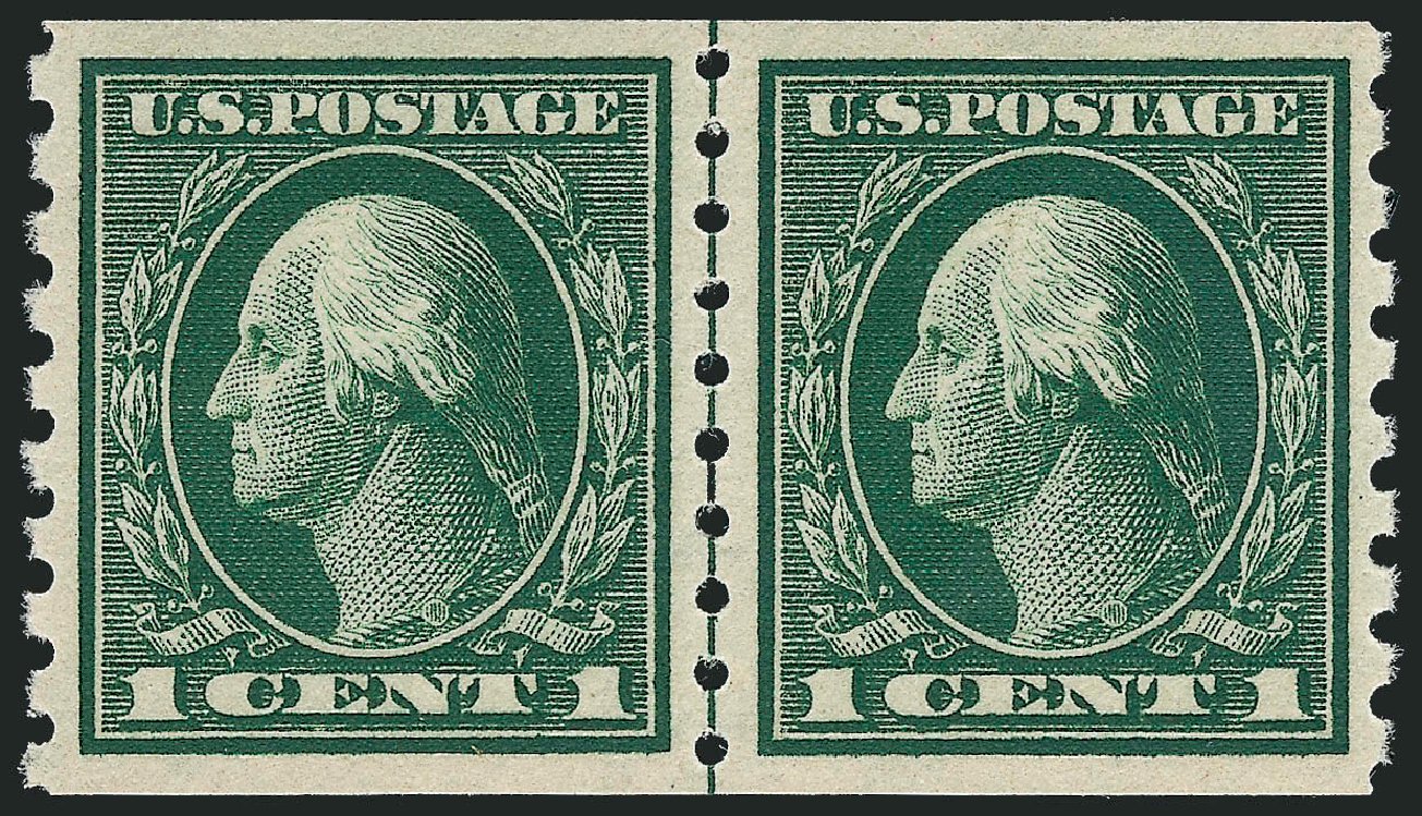 Value of US Stamps Scott 412 - 1c 1912 Washington Coil. Robert Siegel Auction Galleries, Sep 2009, Sale 976, Lot 2005