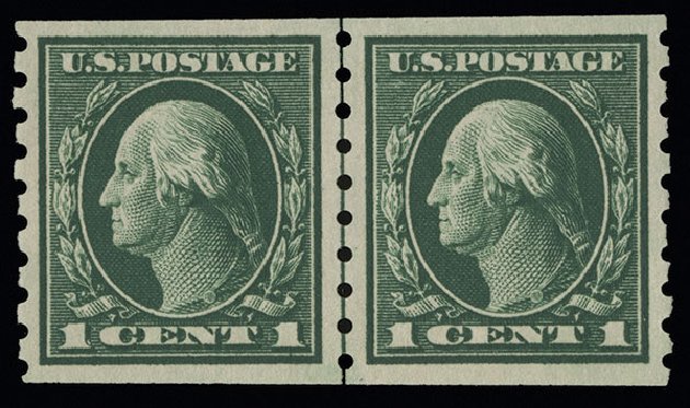 US Stamps Price Scott Catalogue # 412: 1c 1912 Washington Coil. Spink Shreves Galleries, Aug 2013, Sale 144, Lot 235