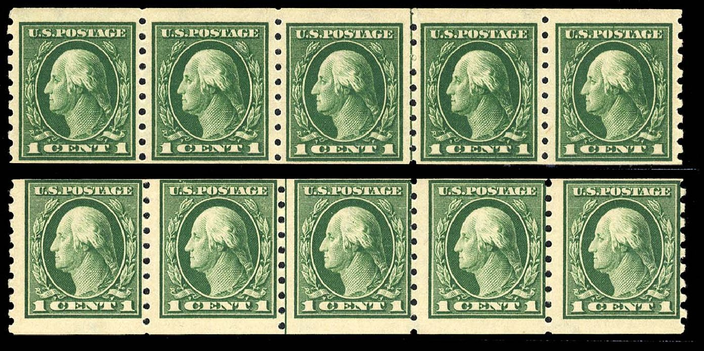 Prices of US Stamp Scott Cat. # 412: 1c 1912 Washington Coil. Cherrystone Auctions, Nov 2009, Sale 200911, Lot 3123