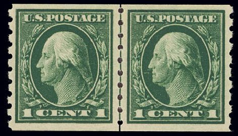Costs of US Stamps Scott Catalog 412: 1912 1c Washington Coil. Daniel Kelleher Auctions, Feb 2013, Sale 634, Lot 263