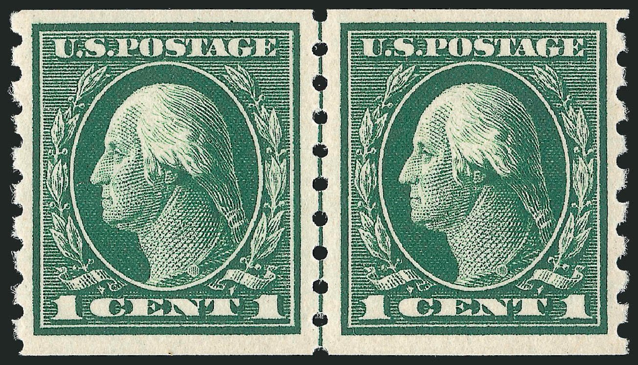 US Stamp Price Scott Catalogue # 412: 1c 1912 Washington Coil. Robert Siegel Auction Galleries, Nov 2013, Sale 1061, Lot 3903