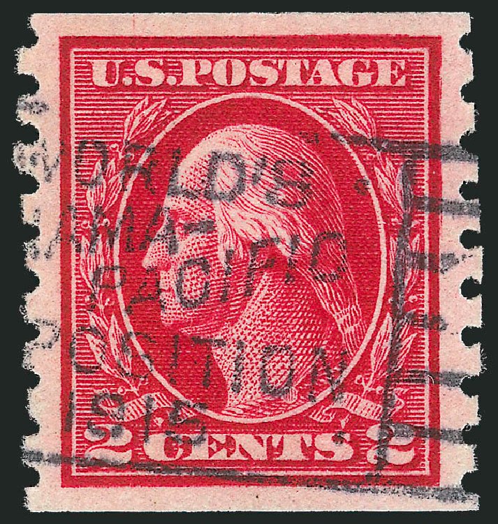 Prices of US Stamp Scott Cat. 413 - 1912 2c Washington Coil. Robert Siegel Auction Galleries, Oct 2012, Sale 1032, Lot 3517