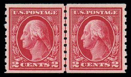 US Stamp Price Scott Cat. # 413: 1912 2c Washington Coil. Matthew Bennett International, Dec 2007, Sale 325, Lot 2048