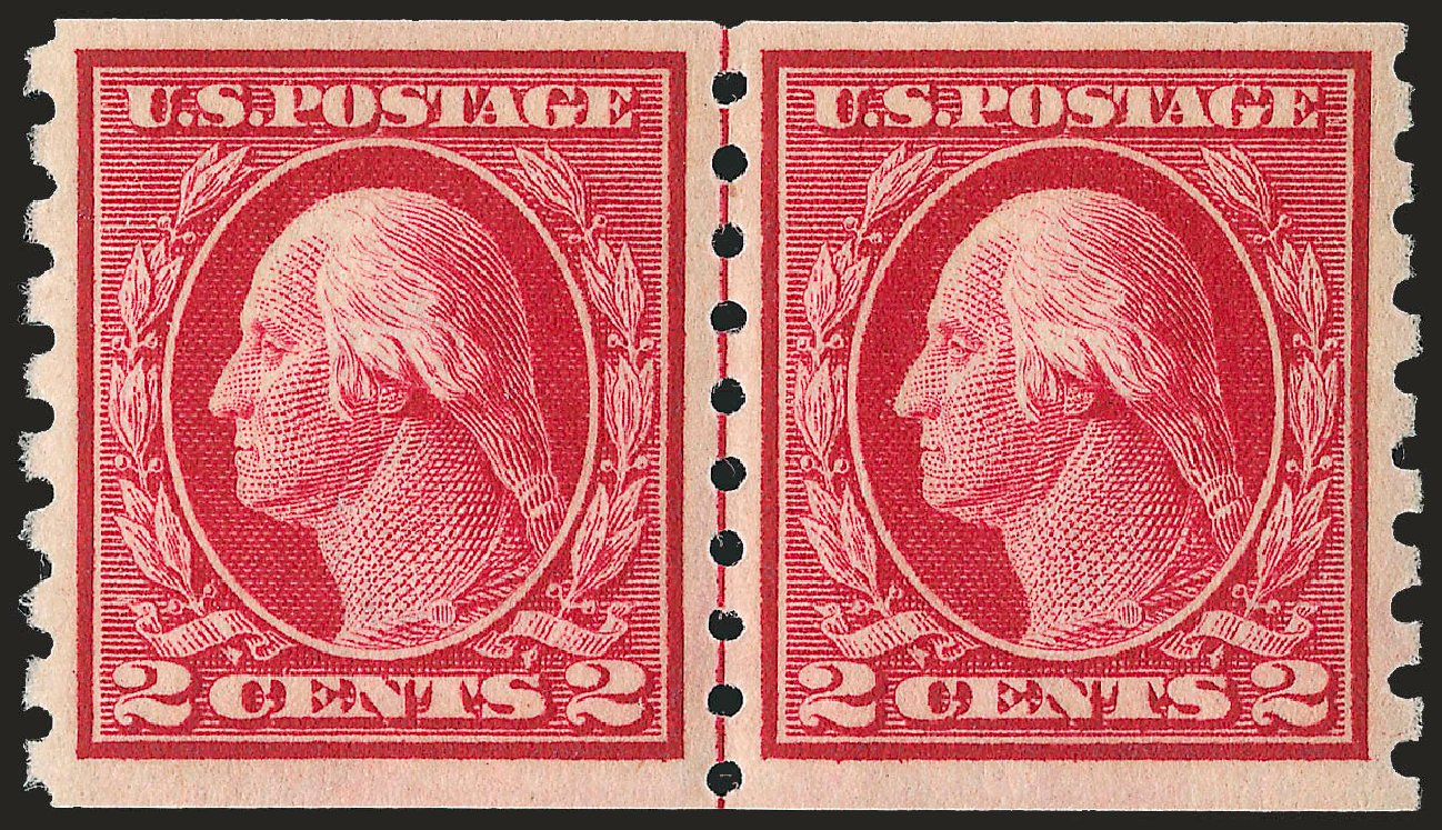 Cost of US Stamp Scott Catalogue 413 - 1912 2c Washington Coil. Robert Siegel Auction Galleries, Jun 2009, Sale 975, Lot 1828