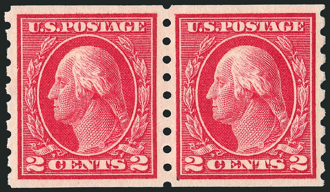 US Stamp Values Scott Catalogue #413: 2c 1912 Washington Coil. Robert Siegel Auction Galleries, Dec 2011, Sale 1017, Lot 800