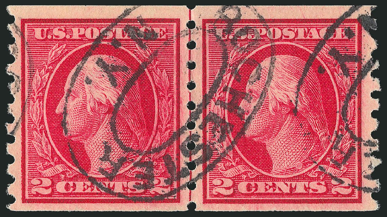 Value of US Stamp Scott Catalogue # 413: 1912 2c Washington Coil. Robert Siegel Auction Galleries, Mar 2011, Sale 1007, Lot 2705