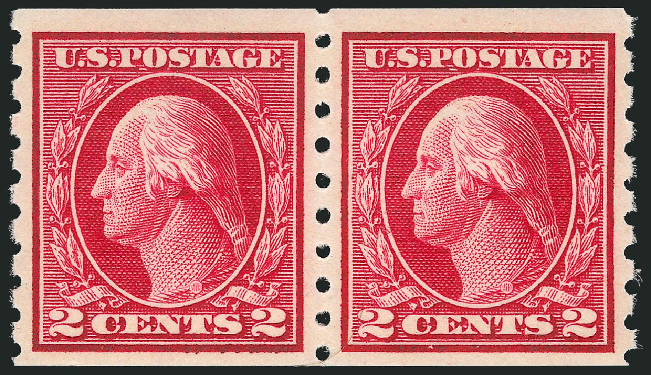Cost of US Stamp Scott # 413: 1912 2c Washington Coil. Robert Siegel Auction Galleries, Nov 2012, Sale 1034, Lot 386