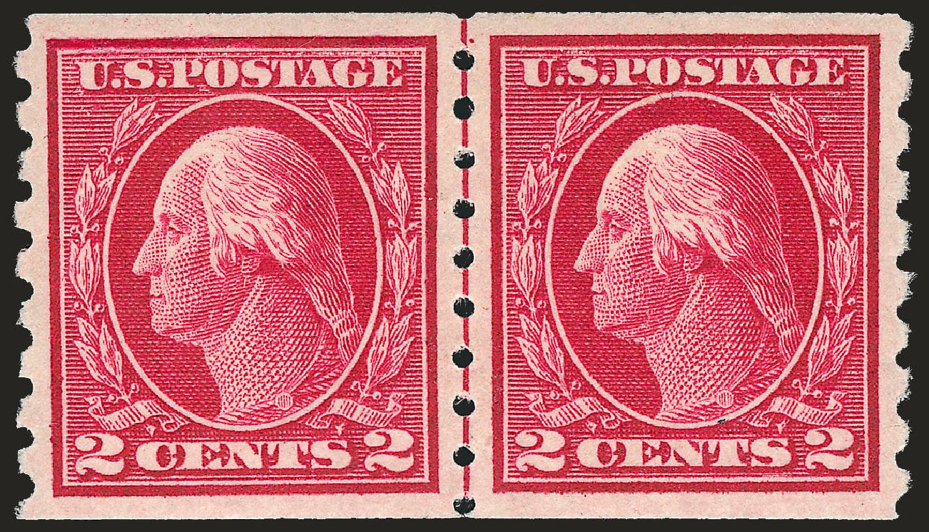 US Stamp Price Scott Cat. 413 - 1912 2c Washington Coil. Robert Siegel Auction Galleries, Apr 2010, Sale 984, Lot 866