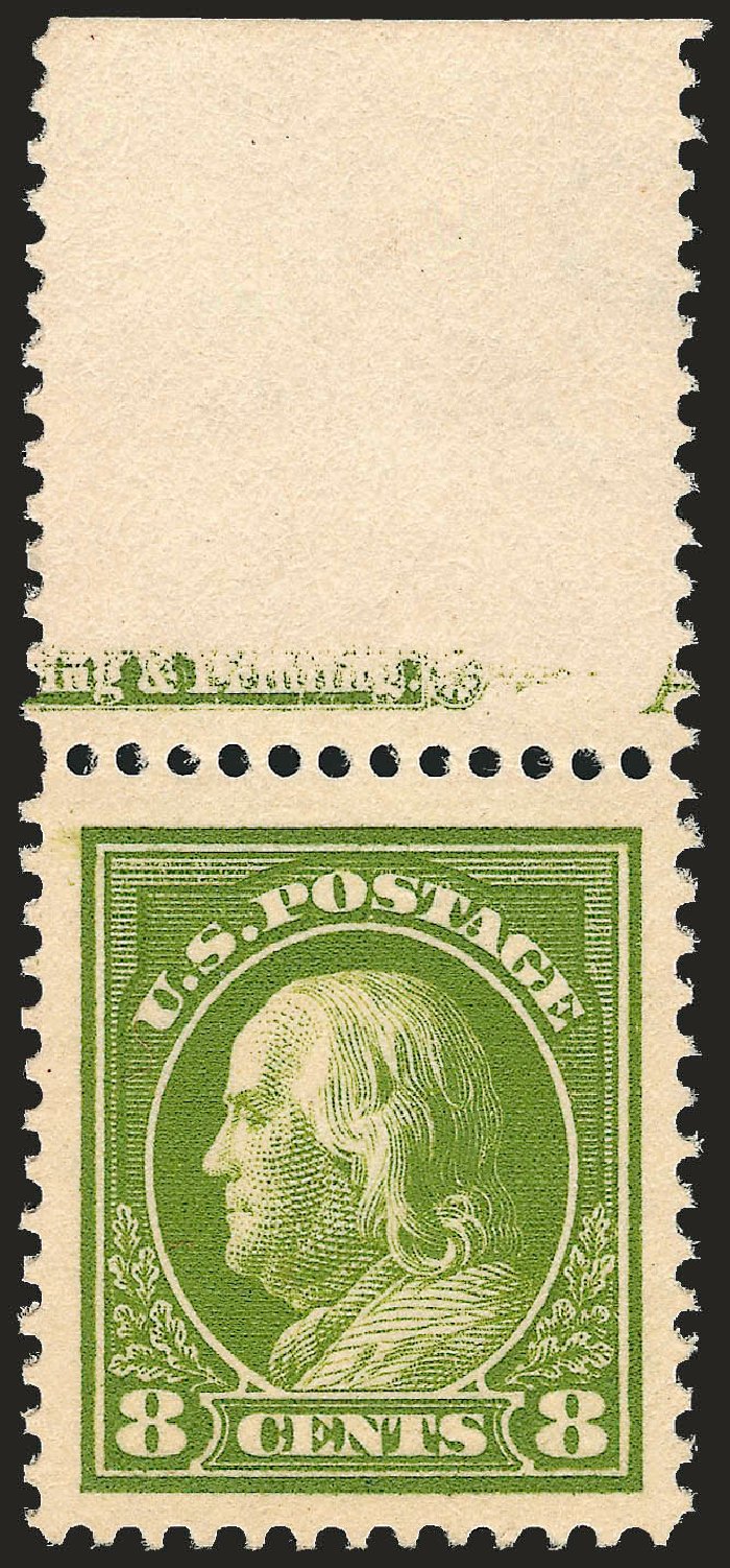 Value of US Stamp Scott Catalog 414 - 1912 8c Franklin Perf 12. Robert Siegel Auction Galleries, Sep 2009, Sale 968B, Lot 530