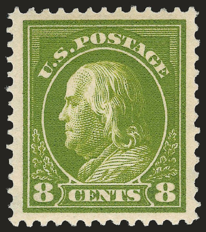 Value of US Stamp Scott Cat. #414: 1912 8c Franklin Perf 12. Robert Siegel Auction Galleries, Jun 2009, Sale 975, Lot 1830