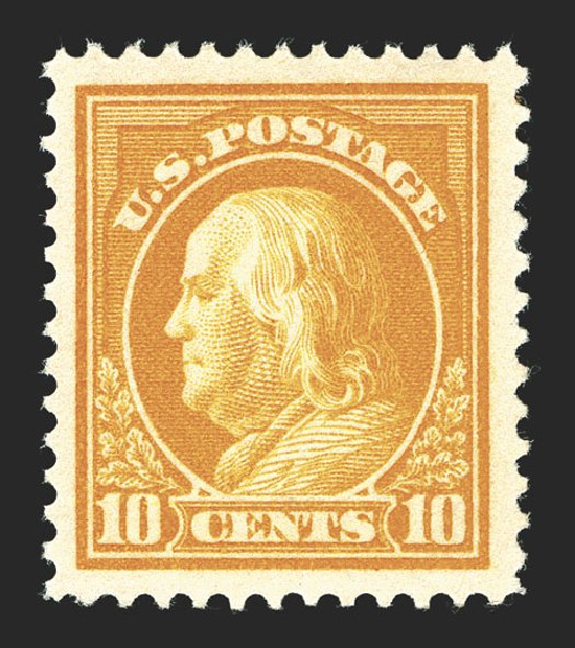 US Stamps Price Scott # 416 - 1912 10c Franklin Perf 12. Spink Shreves Galleries, Mar 2013, Sale 142, Lot 357