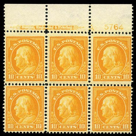 Price of US Stamps Scott Catalog #416 - 1912 10c Franklin Perf 12. Matthew Bennett International, Mar 2012, Sale 344, Lot 4568