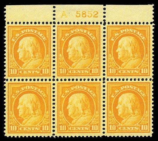 Cost of US Stamps Scott Catalog #416: 10c 1912 Franklin Perf 12. Matthew Bennett International, Mar 2012, Sale 344, Lot 4569