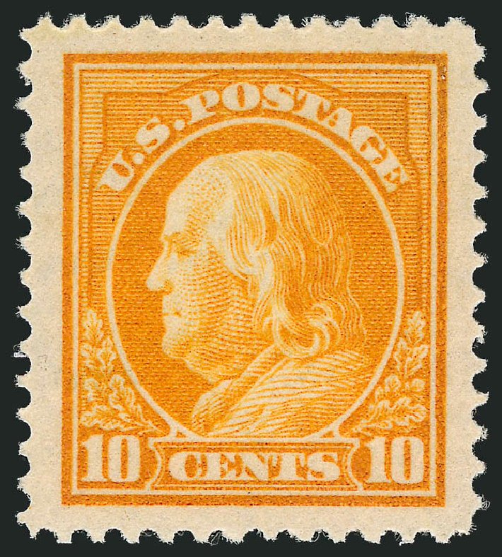 Prices of US Stamp Scott Catalogue 416: 10c 1912 Franklin Perf 12. Robert Siegel Auction Galleries, Nov 2012, Sale 1034, Lot 389
