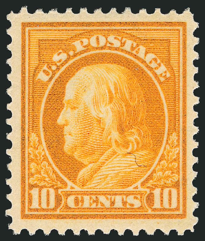 Cost of US Stamps Scott Cat. #416: 1912 10c Franklin Perf 12. Robert Siegel Auction Galleries, Dec 2009, Sale 982, Lot 5800