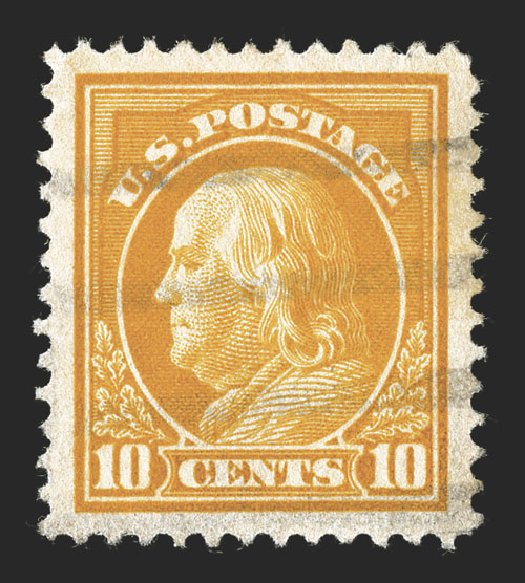 Price of US Stamps Scott Catalogue # 416 - 1912 10c Franklin Perf 12. Spink Shreves Galleries, Jul 2012, Sale 140, Lot 260