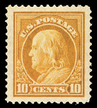 Prices of US Stamp Scott Cat. # 416 - 10c 1912 Franklin Perf 12. Cherrystone Auctions, Apr 2009, Sale 200904, Lot 83
