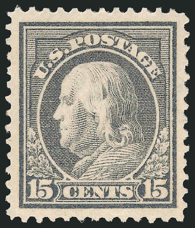 Prices of US Stamps Scott Cat. #418: 15c 1912 Franklin Perf 12. Robert Siegel Auction Galleries, Mar 2013, Sale 1040, Lot 1789