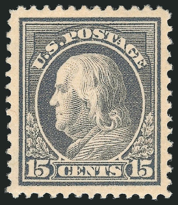 Cost of US Stamps Scott Catalogue 418: 1912 15c Franklin Perf 12. Robert Siegel Auction Galleries, May 2013, Sale 1044, Lot 270