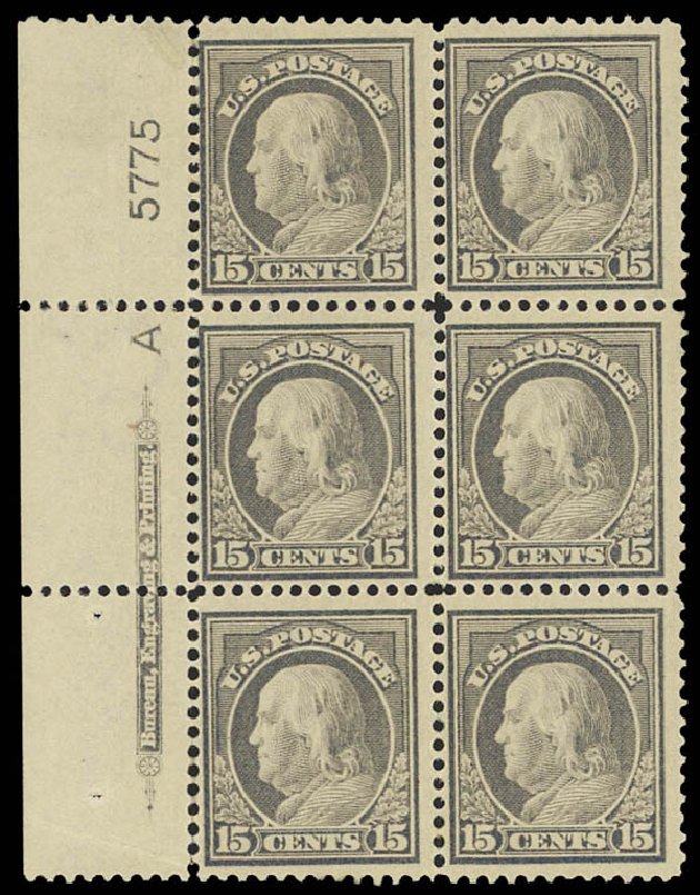 Price of US Stamp Scott #418 - 1912 15c Franklin Perf 12. Daniel Kelleher Auctions, Apr 2012, Sale 629, Lot 331
