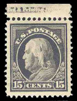 Cost of US Stamps Scott Catalogue #418 - 15c 1912 Franklin Perf 12. Cherrystone Auctions, Jun 2009, Sale 200906, Lot 183