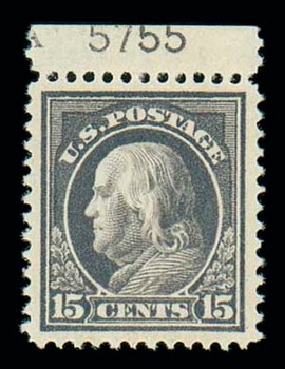 Prices of US Stamp Scott Catalogue #418: 15c 1912 Franklin Perf 12. Matthew Bennett International, Dec 2007, Sale 325, Lot 2056