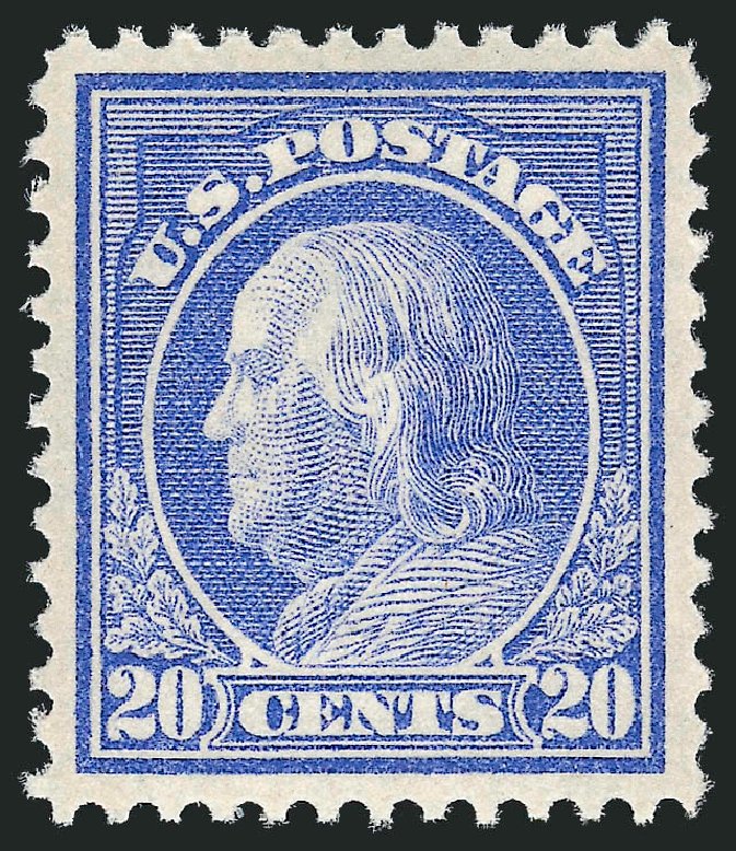 US Stamp Price Scott Cat. #419: 20c 1914 Franklin Perf 12. Robert Siegel Auction Galleries, Mar 2011, Sale 1007, Lot 2708
