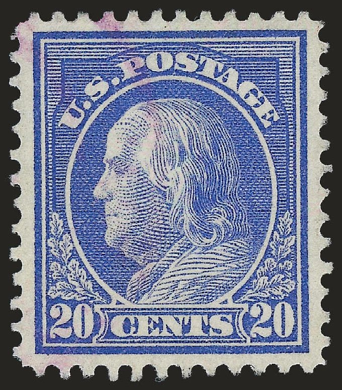 Price of US Stamps Scott # 419: 20c 1914 Franklin Perf 12. Robert Siegel Auction Galleries, Jun 2009, Sale 975, Lot 1839