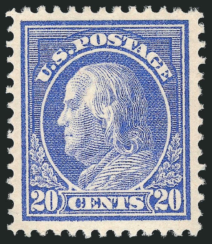 Cost of US Stamp Scott 419 - 20c 1914 Franklin Perf 12. Robert Siegel Auction Galleries, Mar 2014, Sale 1067, Lot 1504