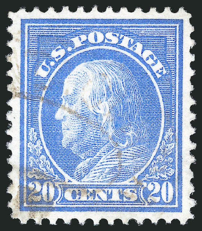 Prices of US Stamps Scott Catalog #419 - 20c 1914 Franklin Perf 12. Robert Siegel Auction Galleries, Oct 2012, Sale 1032, Lot 3522