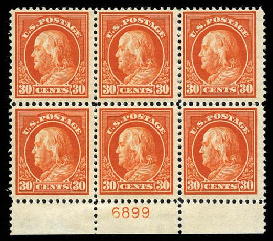 Price of US Stamps Scott Catalogue #420 - 30c 1914 Franklin Perf 12. Matthew Bennett International, Mar 2012, Sale 344, Lot 4576
