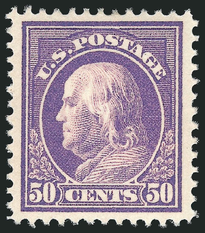 US Stamps Price Scott Catalogue # 421: 50c 1914 Franklin Perf 12. Robert Siegel Auction Galleries, Oct 2010, Sale 997, Lot 5985