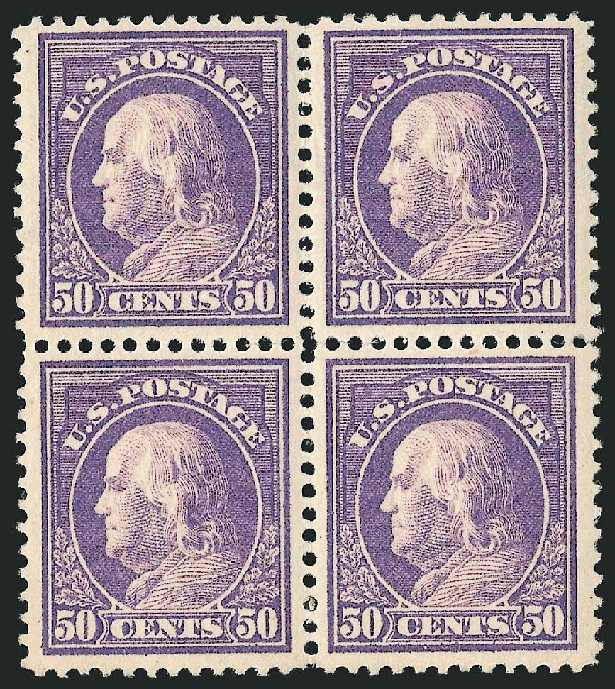 US Stamp Value Scott Cat. 421: 50c 1914 Franklin Perf 12. Robert Siegel Auction Galleries, Mar 2012, Sale 1019, Lot 803