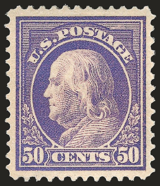 Price of US Stamp Scott Catalog #422: 50c 1914 Franklin Perf 12. Robert Siegel Auction Galleries, Dec 2008, Sale 967, Lot 4747