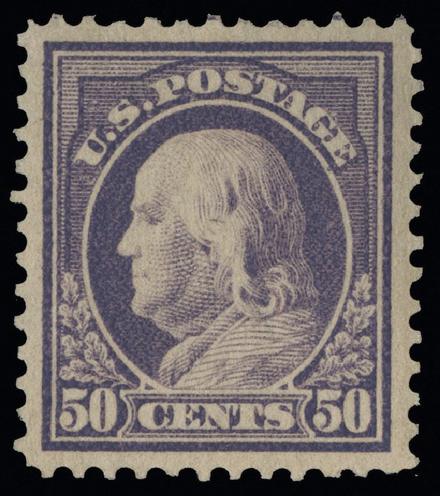 US Stamps Price Scott Catalog # 422 - 50c 1914 Franklin Perf 12. Spink Shreves Galleries, Aug 2013, Sale 144, Lot 241