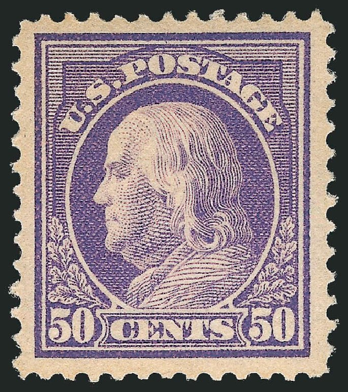 US Stamp Price Scott Catalogue # 422 - 50c 1914 Franklin Perf 12. Robert Siegel Auction Galleries, May 2013, Sale 1044, Lot 274